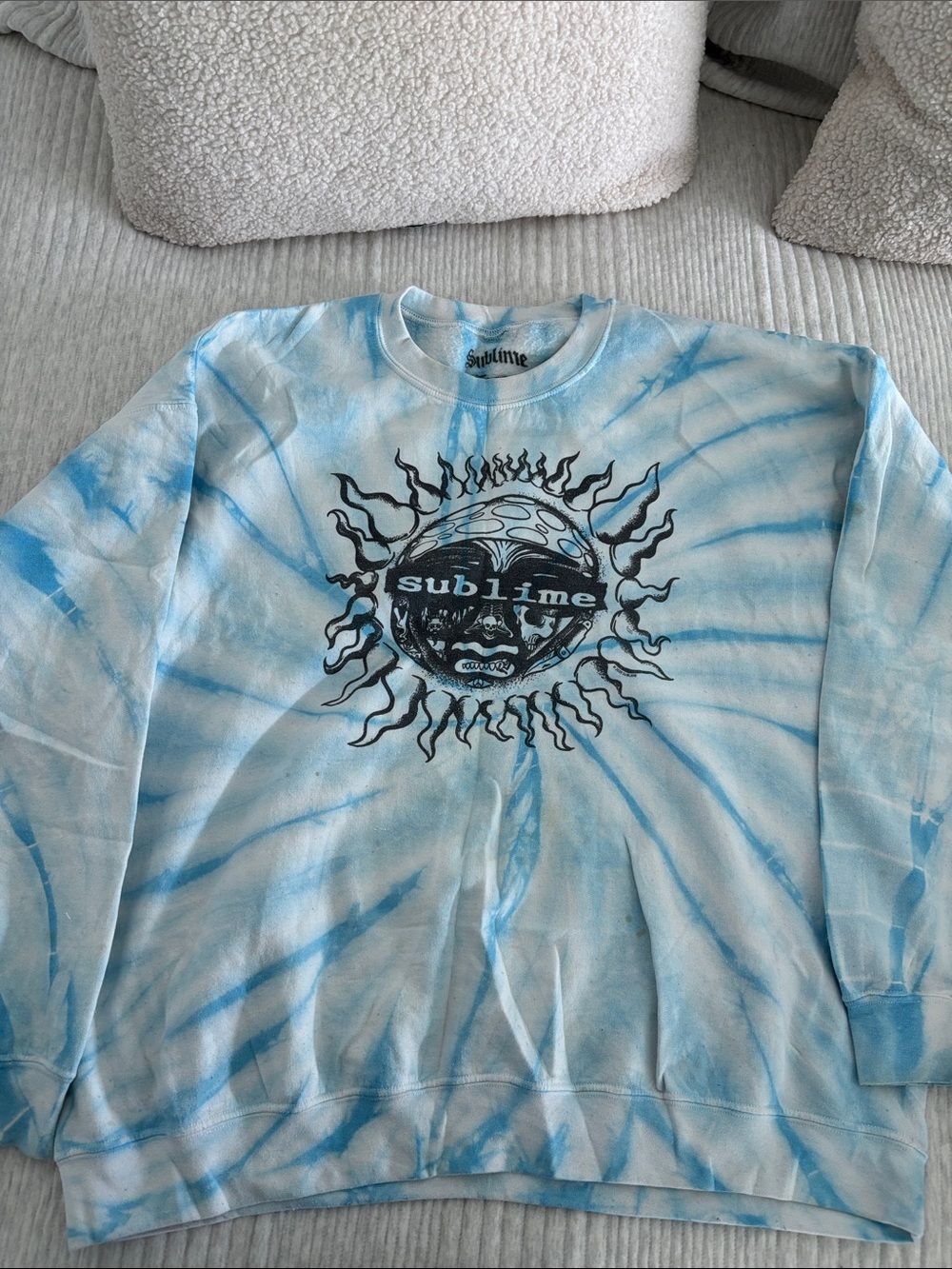 Kids Tie-Dye Crewneck Sweatshirt - Blue